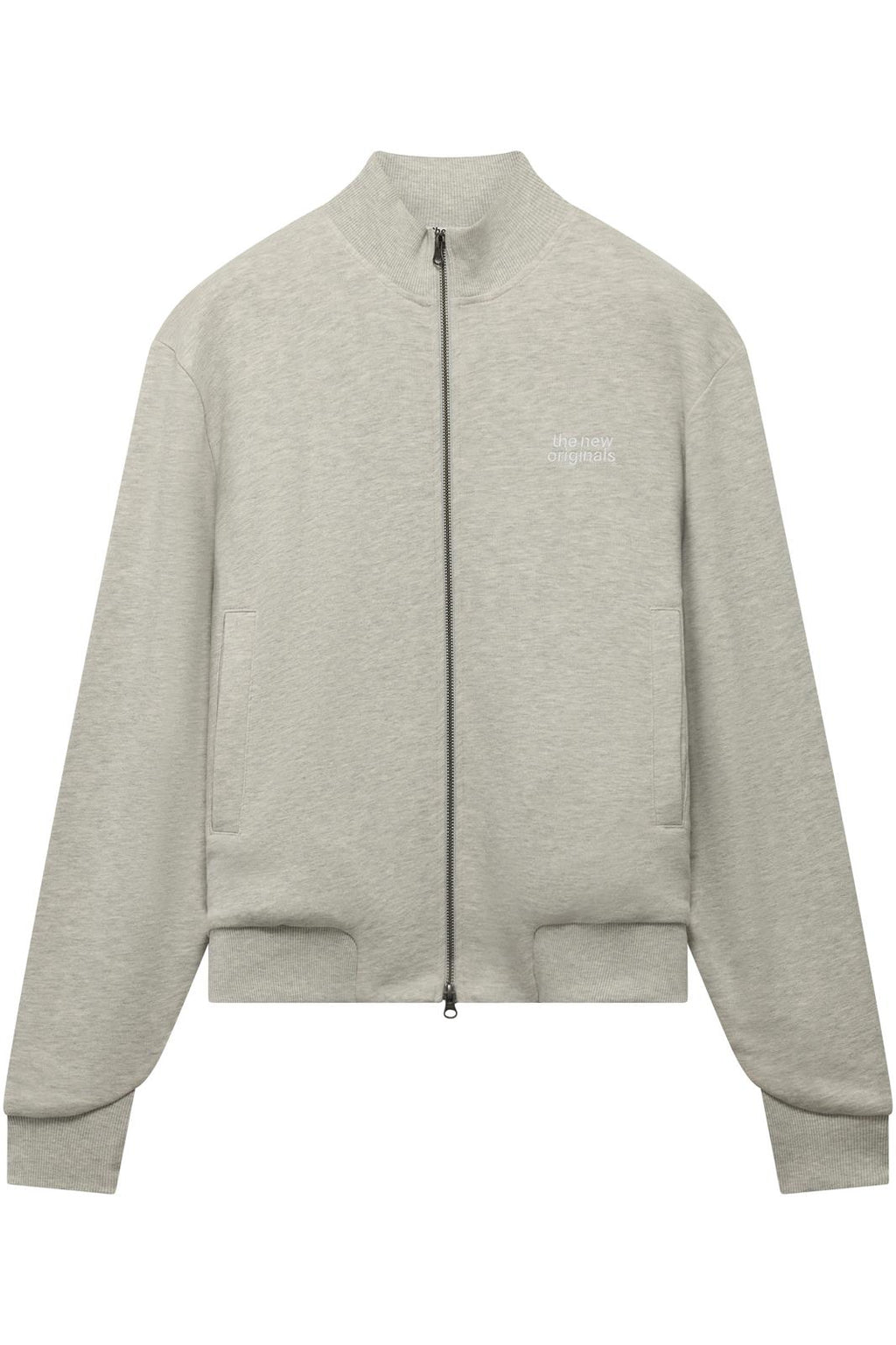 EMBLEM ZIP UP SWEATER