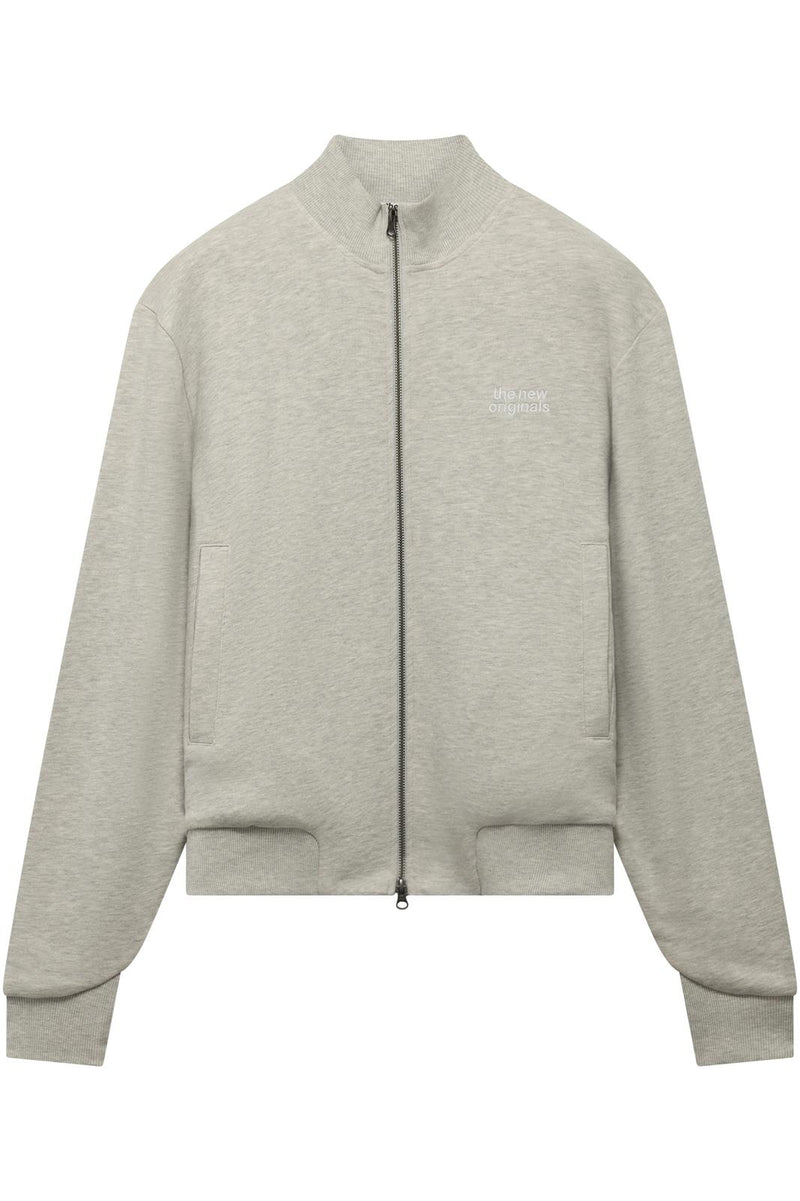 EMBLEM ZIP UP SWEATER