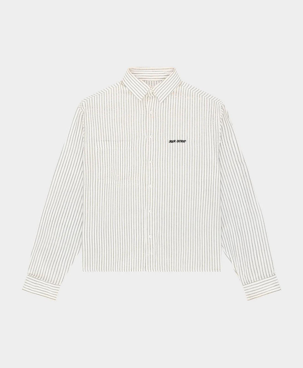 GREEN STRIPED SHIRT