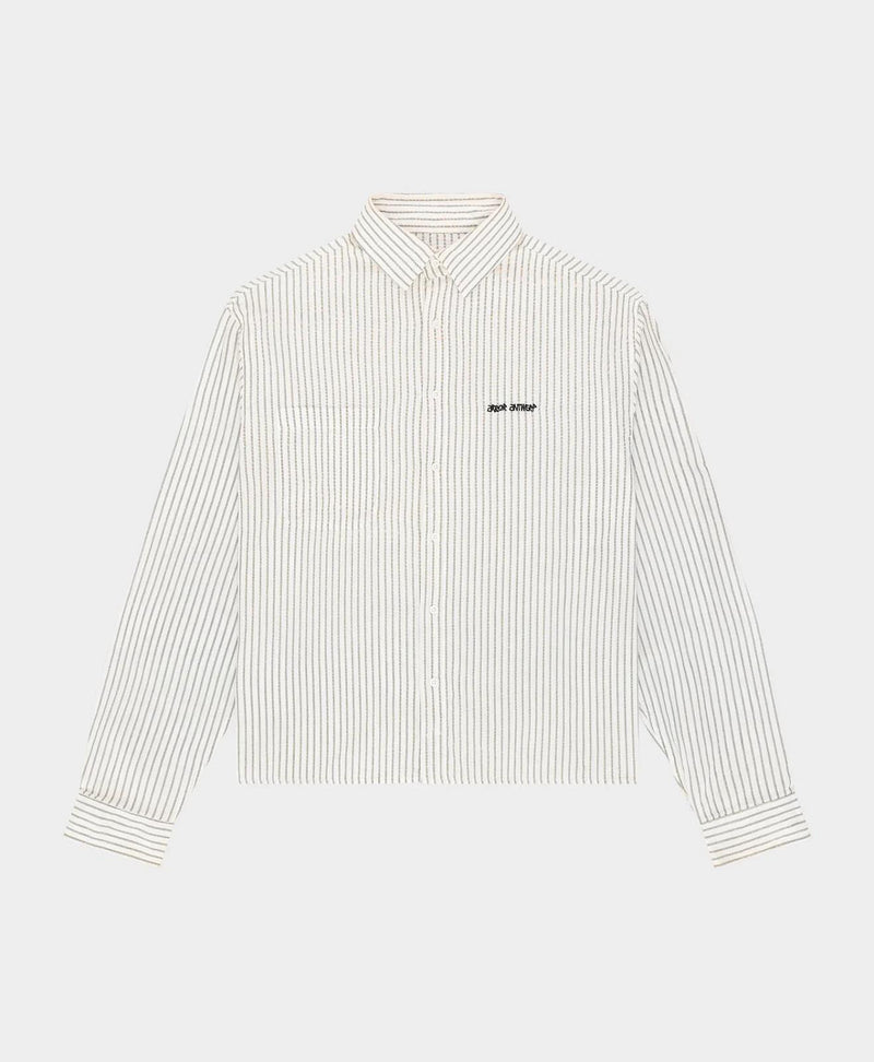 GREEN STRIPED SHIRT