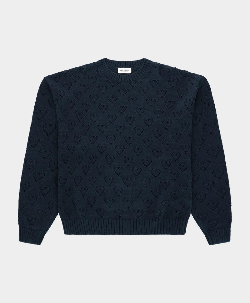 HEART PATTERN KNIT