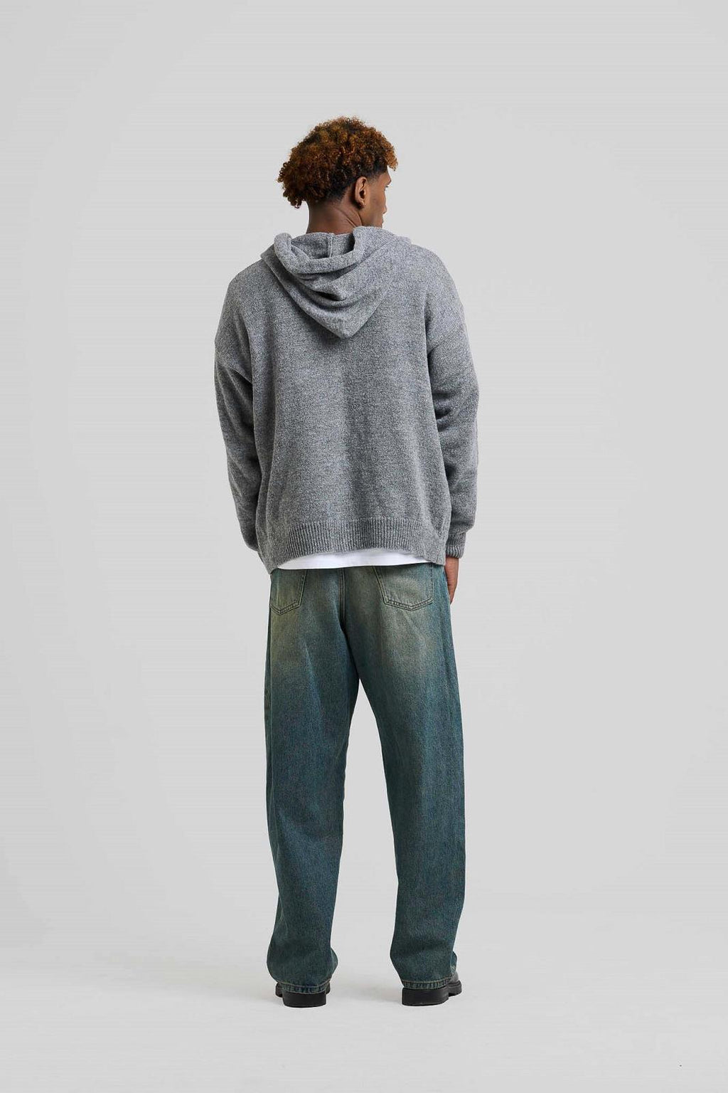 ALPACA KNITTED HOODIE