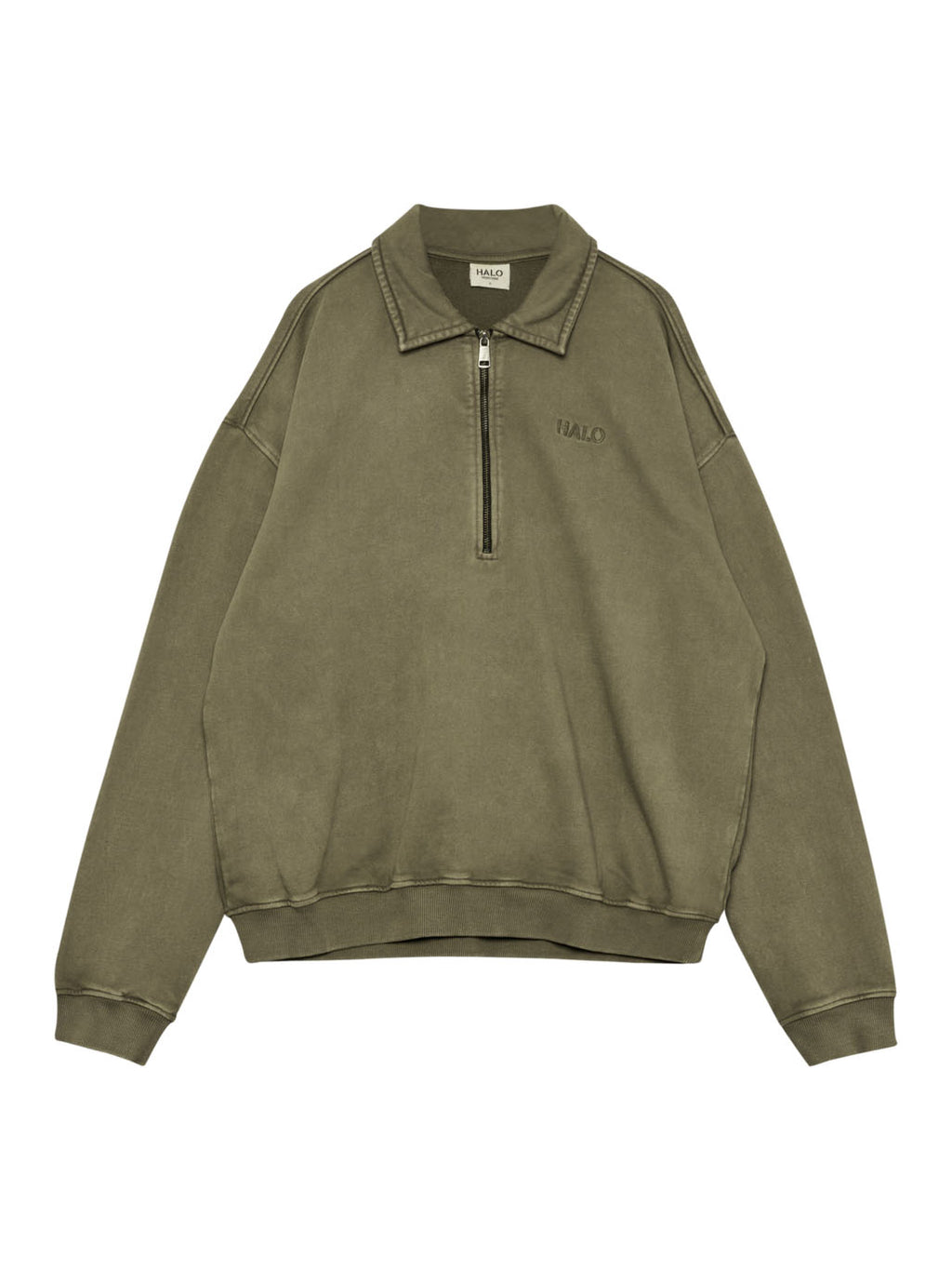 BOXY POLO SWEAT