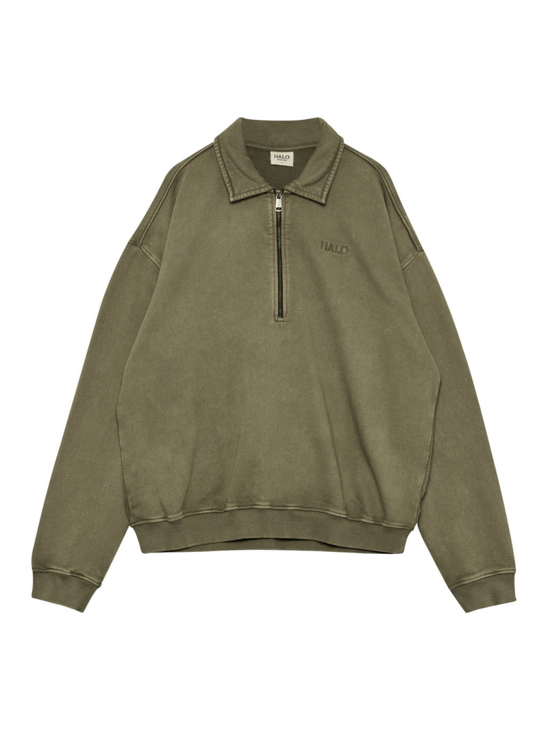 BOXY POLO SWEAT