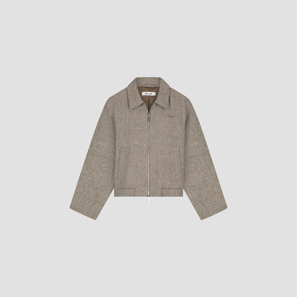 WOOL HERRINGBONE JACKET
