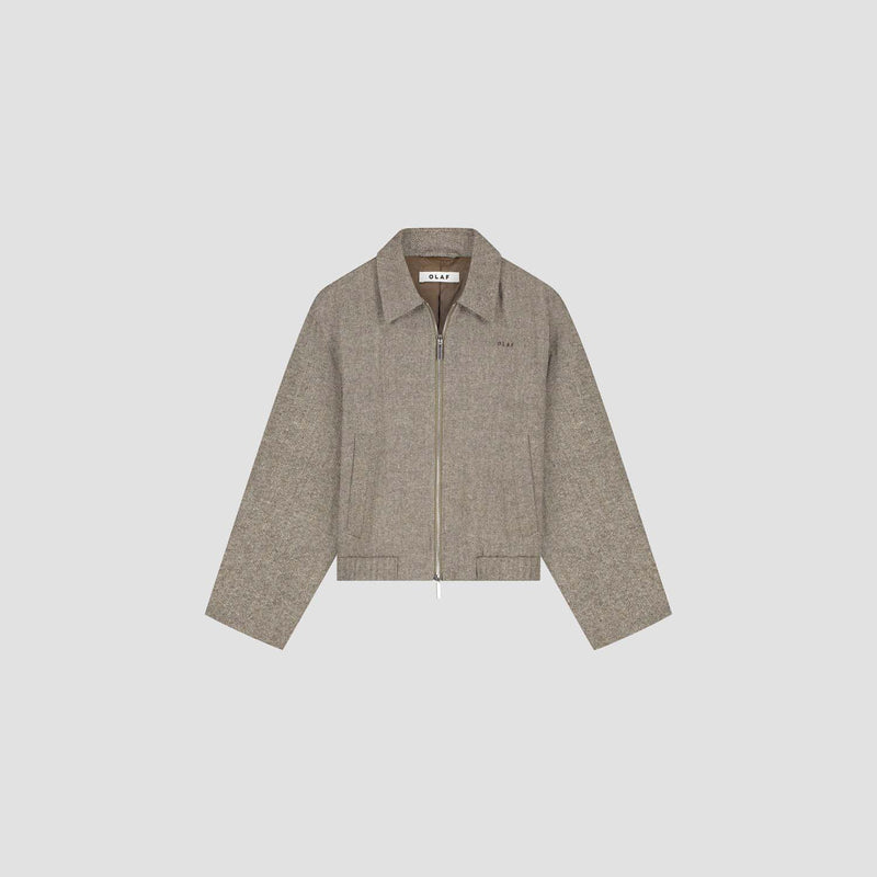 WOOL HERRINGBONE JACKET