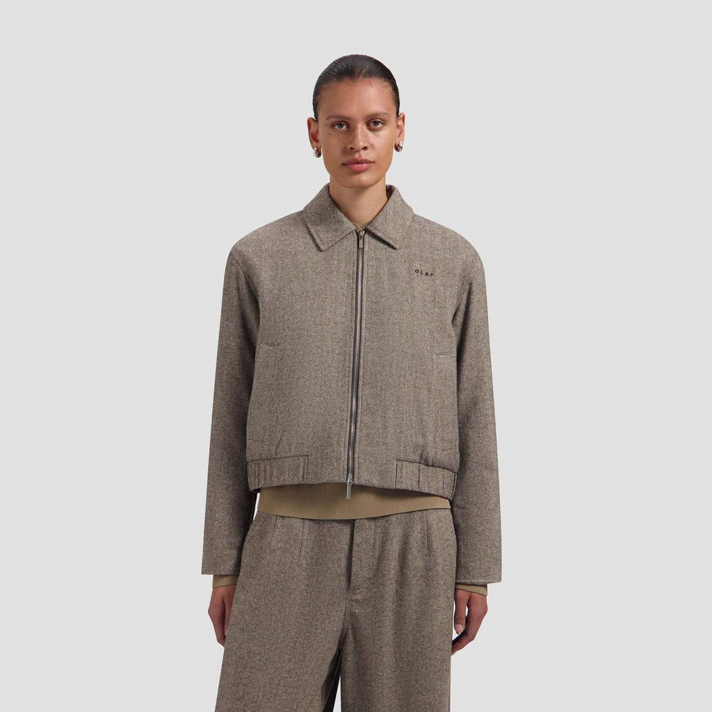 WOOL HERRINGBONE JACKET