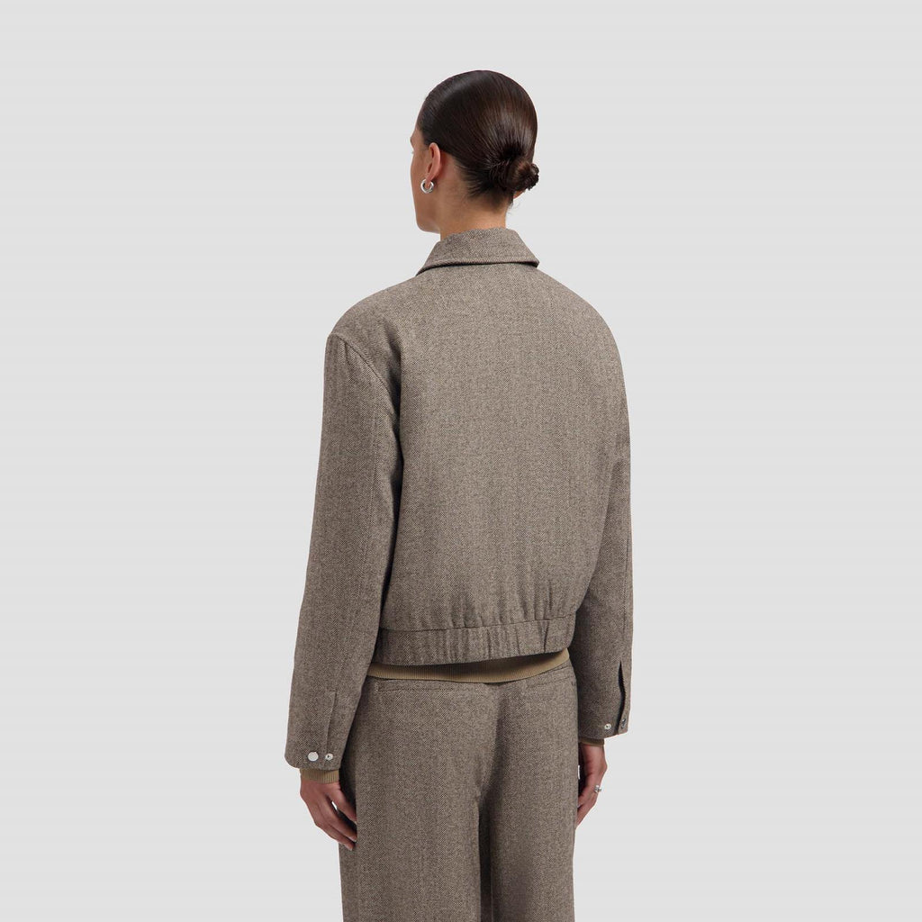 WOOL HERRINGBONE JACKET