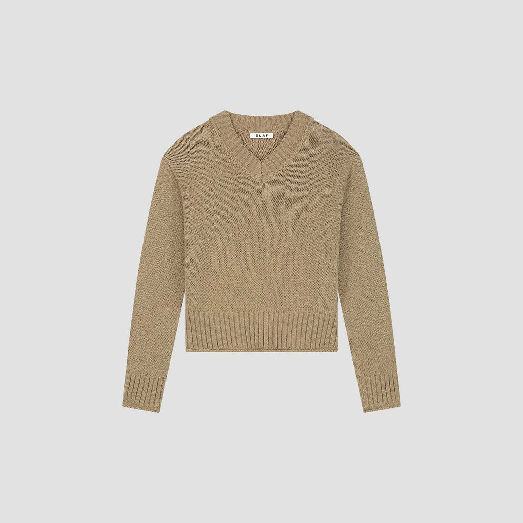 KNITTED V-NECK