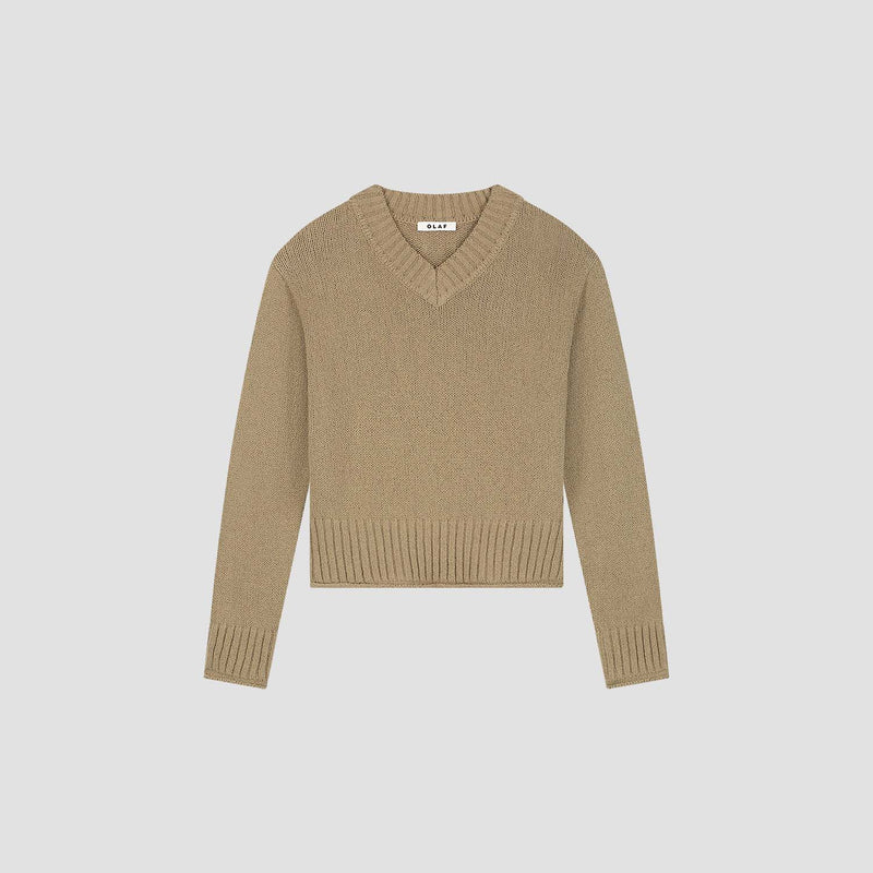 KNITTED V-NECK