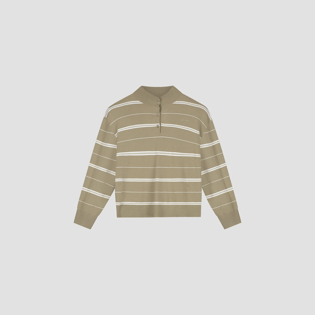STRIPED KNITTED POLO