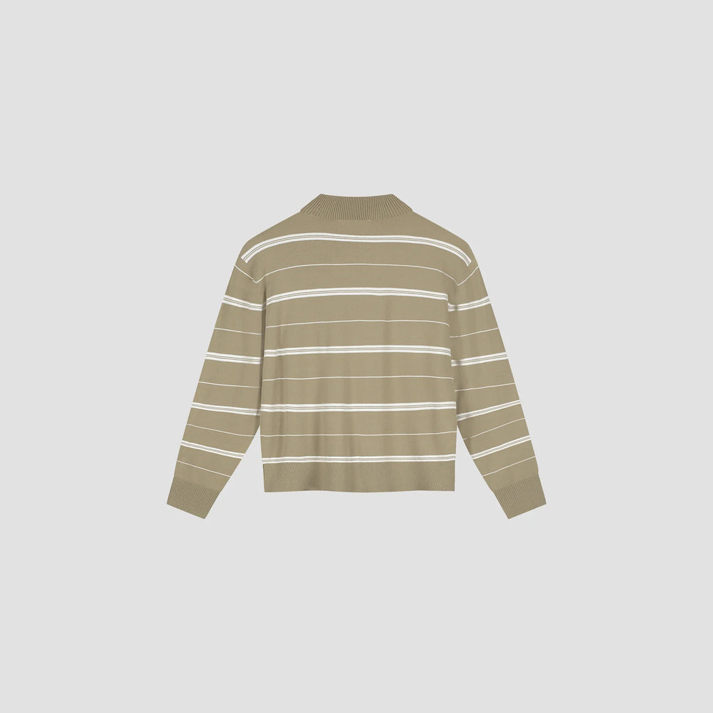STRIPED KNITTED POLO
