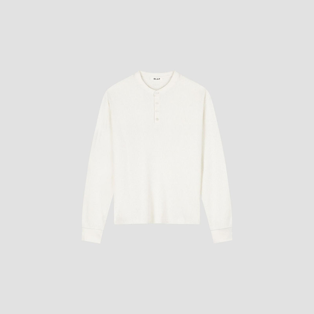 WAFFLE HENLEY LS TEE