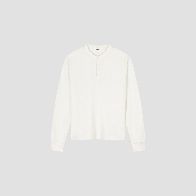 WAFFLE HENLEY LS TEE