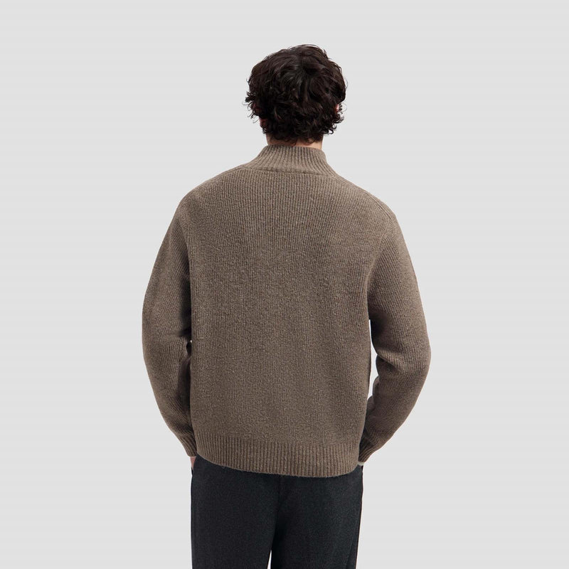 KNITTED MOCK NECK
