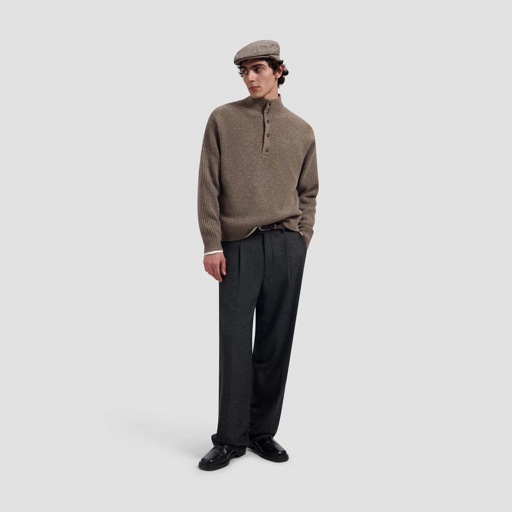 KNITTED MOCK NECK