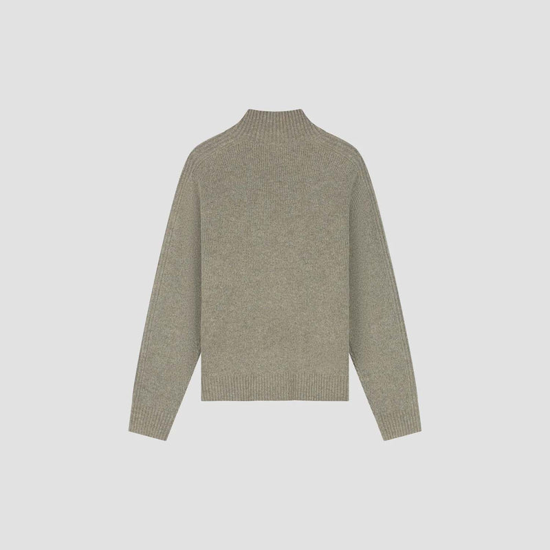 KNITTED MOCK NECK