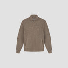SIGNATURE ZIP KNITTED MOCKNECK