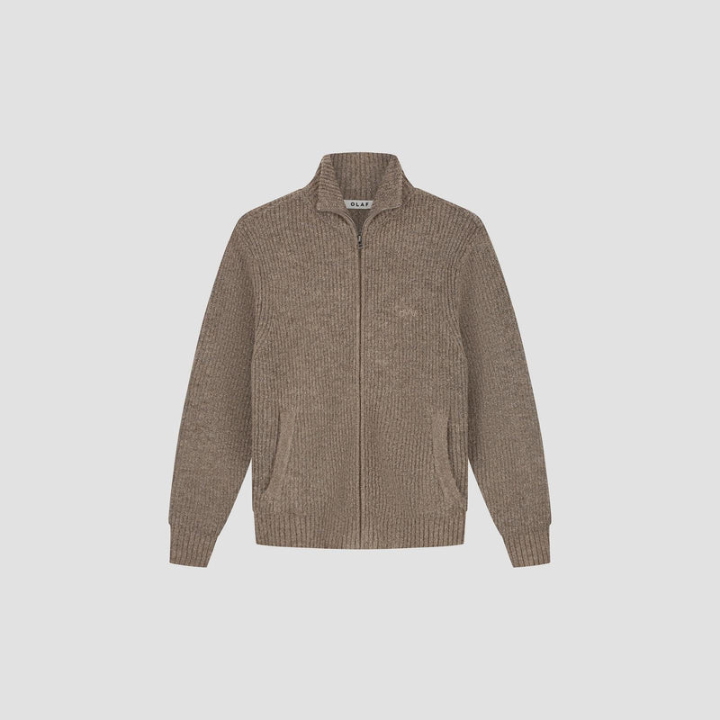 SIGNATURE ZIP KNITTED MOCKNECK