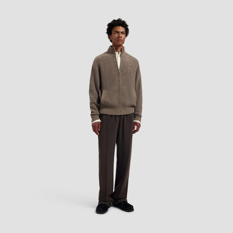 SIGNATURE ZIP KNITTED MOCKNECK