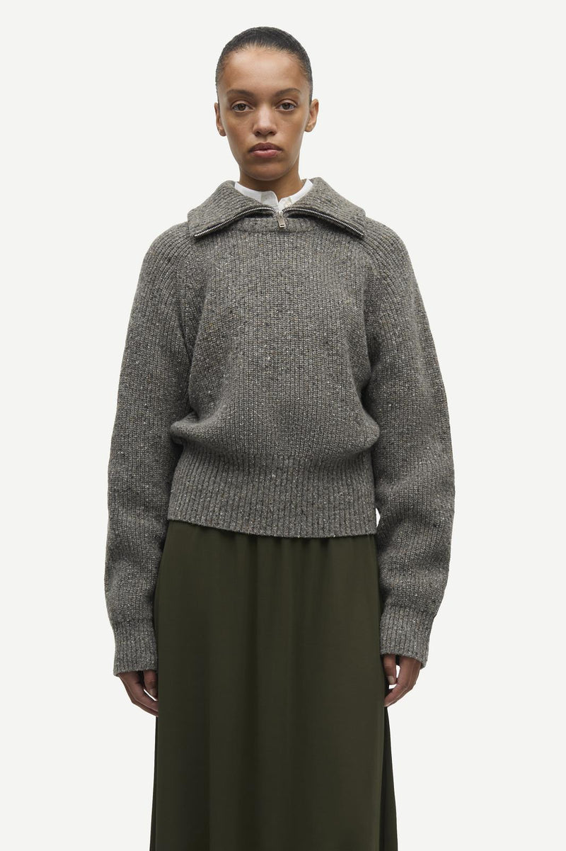SAMSOE SAMSOE Saamandy turtleneck lead grey melange