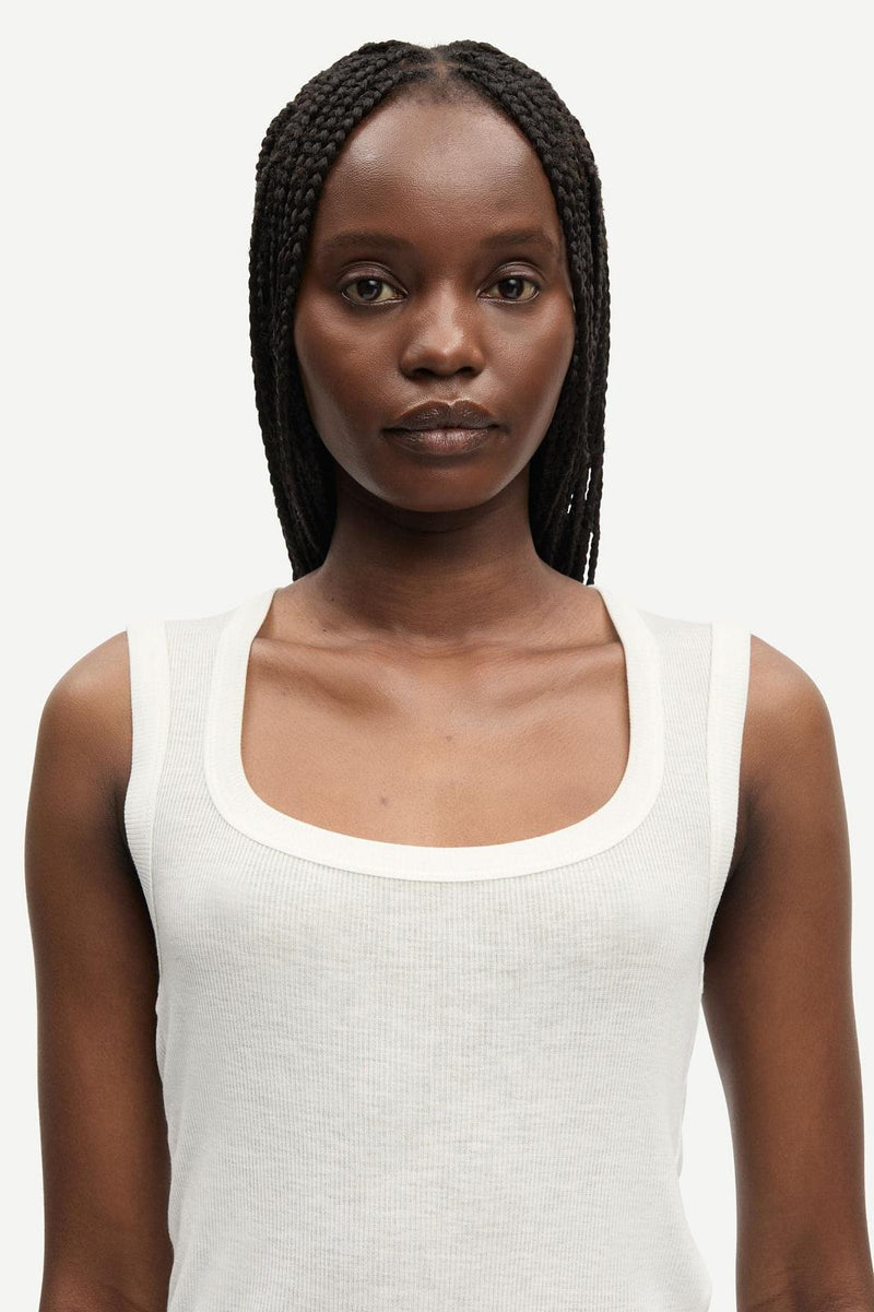SAMSOE SAMSOE Sadou tank top egret white