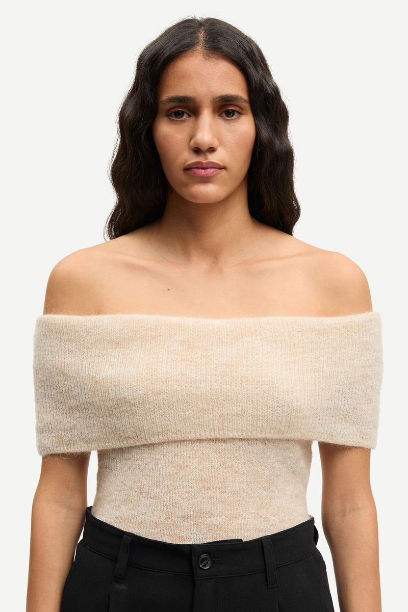 SAMSOE SAMSOE Sahera top beige melange