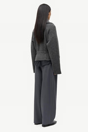 SAMSOE SAMSOE Samirra zip cardigan dark grey melange