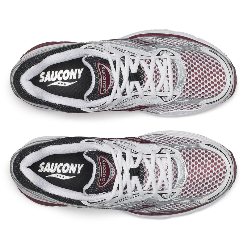 SAUCONY Progrid Omni 9 sneakers white maroon