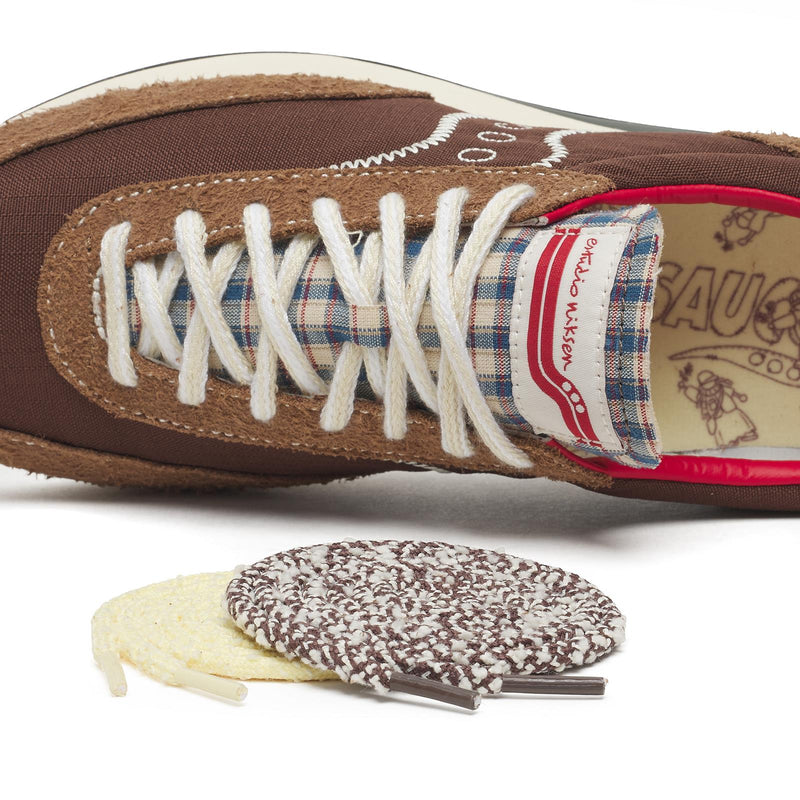 SAUCONY X ESTUDIO NIKSEN Trainer 80 mocha white