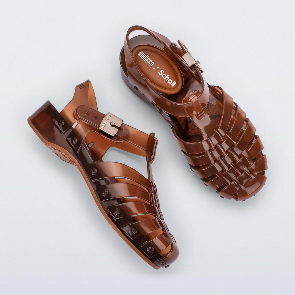 SCHOLL X MELISSA Possession pescura heel sandals caramel