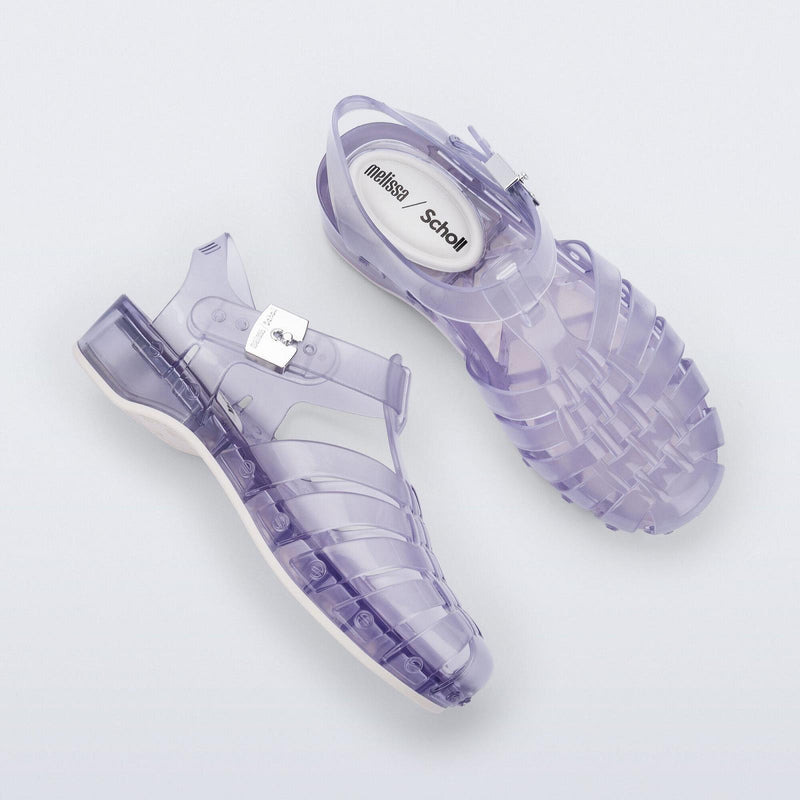 SCHOLL X MELISSA Possession pescura heel sandals clear