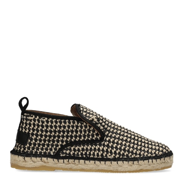 SHABBIES Elche lofa espadrilles black beige - Shop at Monar Antwerp