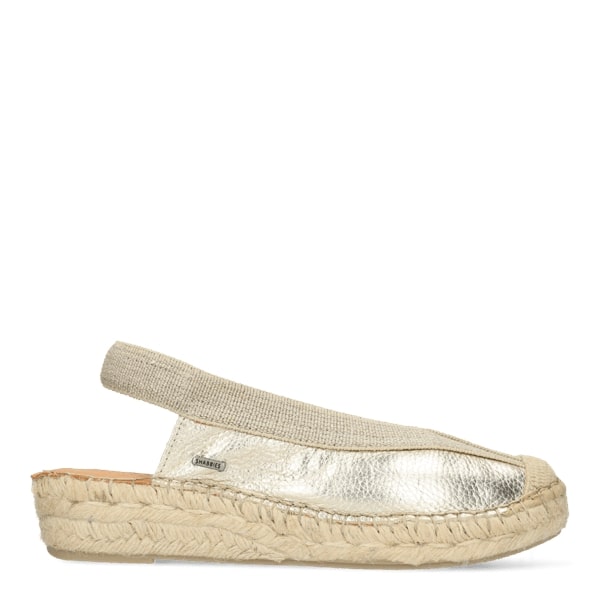 SHABBIES Palma sling espadrilles light gold - Shop at Monar Antwerp