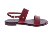 SLAYE Dahlia sandals dark red