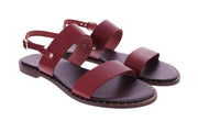 SLAYE Dahlia sandals dark red