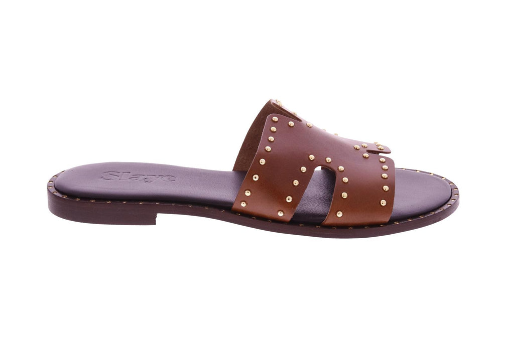 SLAYE Ginny sandals cognac