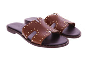 SLAYE Ginny sandals cognac