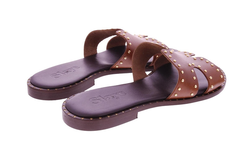 SLAYE Ginny sandals cognac