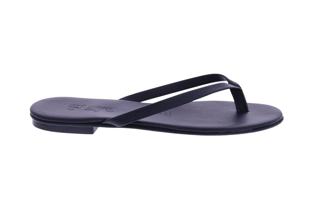 SLAYE Lie flip flops black
