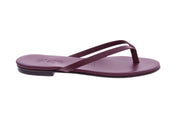 SLAYE Lie flip flops burgundy