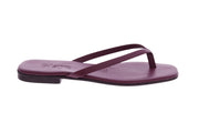 SLAYE Lie flip flops burgundy