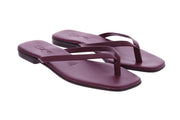 SLAYE Lie flip flops burgundy
