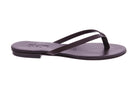 SLAYE Lie flip flops dark brown