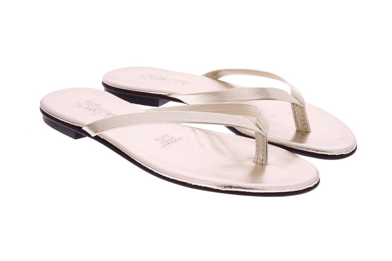 SLAYE Lie flip flops gold