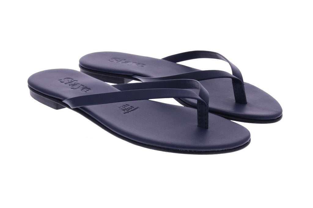 SLAYE Lie flip flops navy