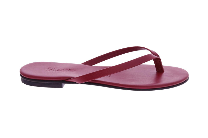 SLAYE Lie flip flops red