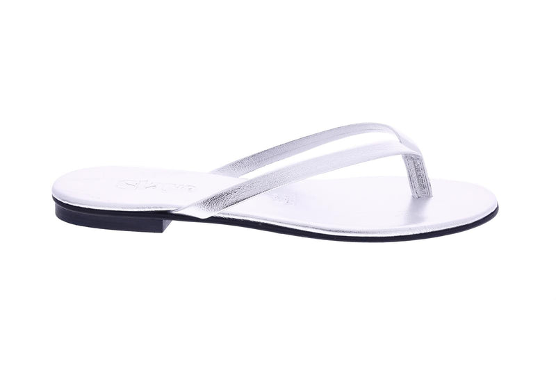 SLAYE Lie flip flops silver