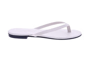SLAYE Lie flip flops white