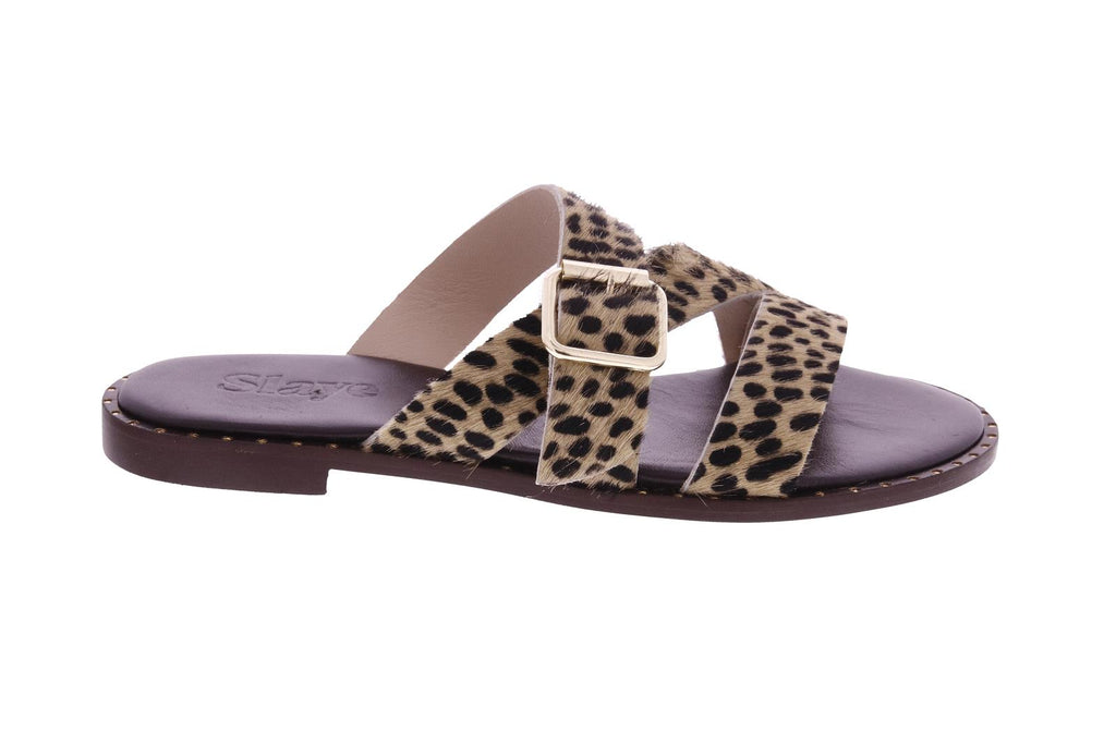 SLAYE Line sandals leopard